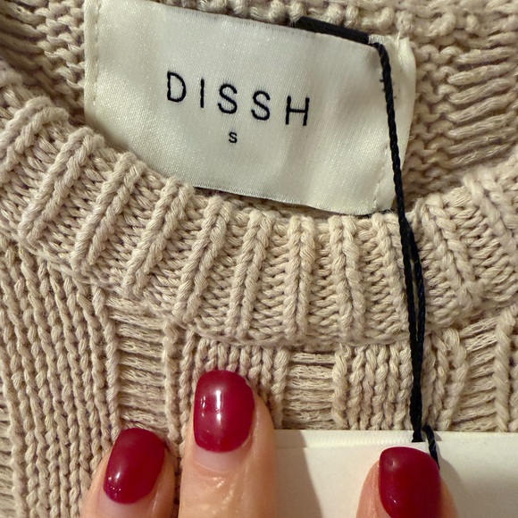 DISSH Stevie Natural long sleeve mini Knit Dress - Picture 7 of 10